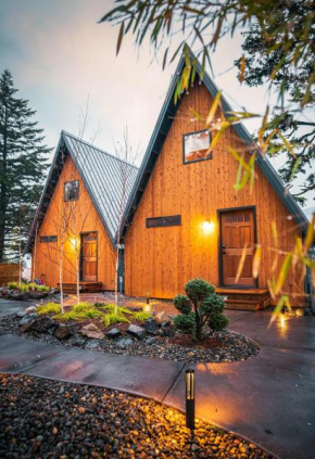 Luxury Cabin with Outdoor Tub ArtBliss III